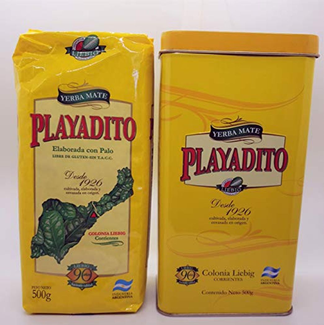 Products Playadito Yerbero de Chapa Incluye 500g Yerba Mate Con Palos