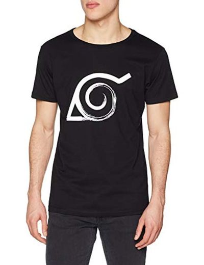 ABYstyle - Naruto Shippuden - Camiseta - Konoha - Hombre - Negro