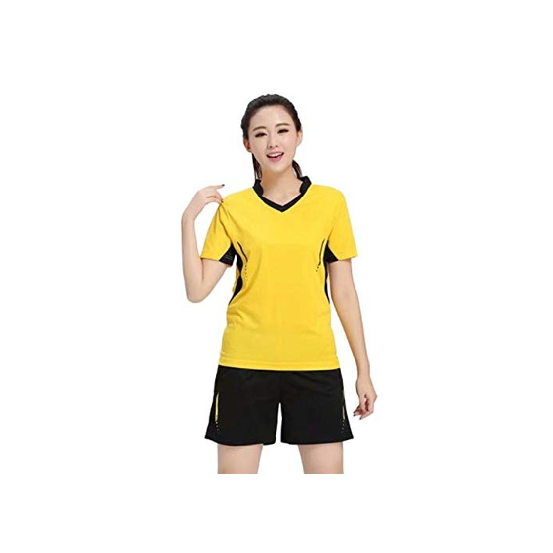 Fashion Goldyqin Conjunto de Camisa de Tenis para Mujer Ropa de bádminton Conjunto