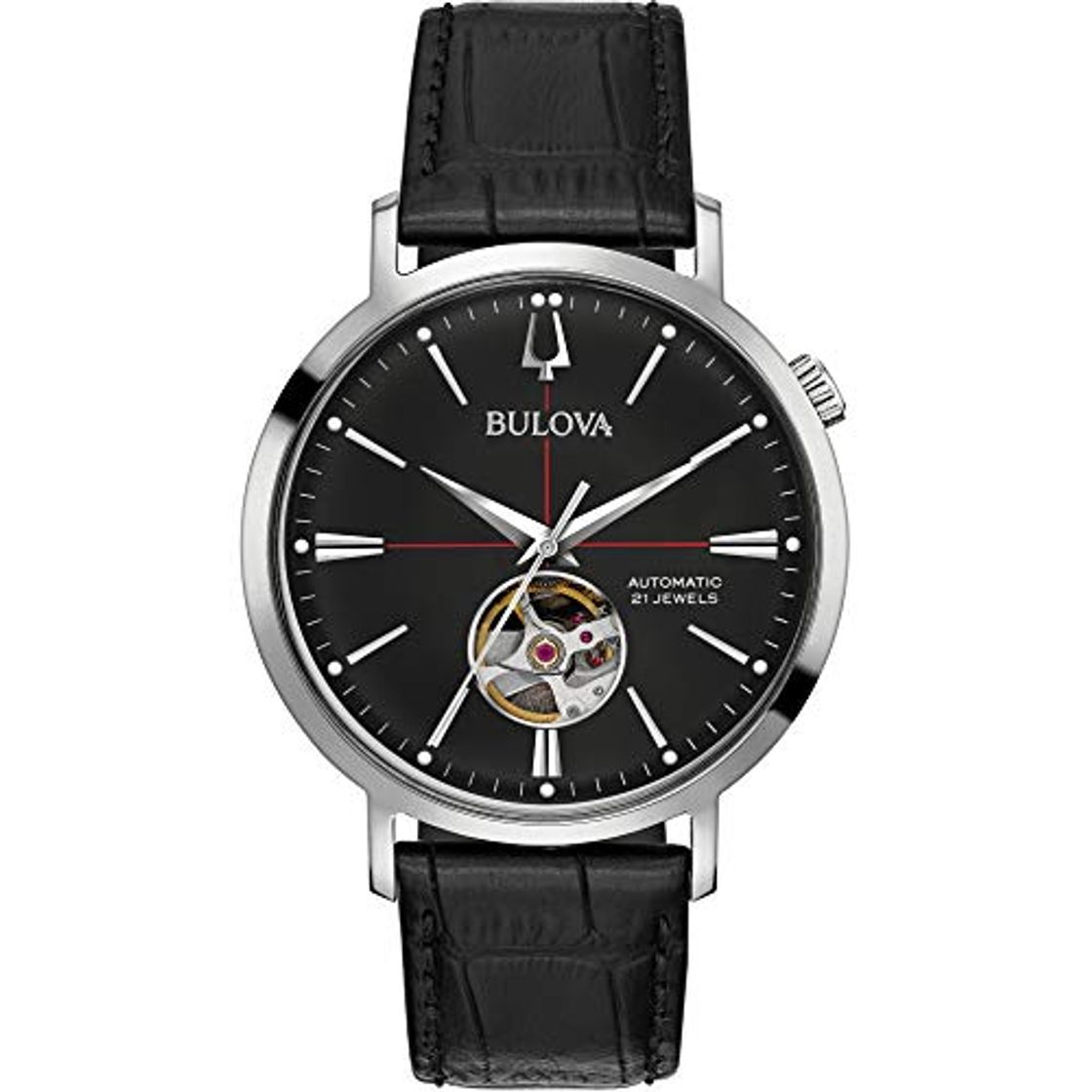 Producto Bulova Reloj Analógico para Hombre de Automático con Correa en Cuero 96A201