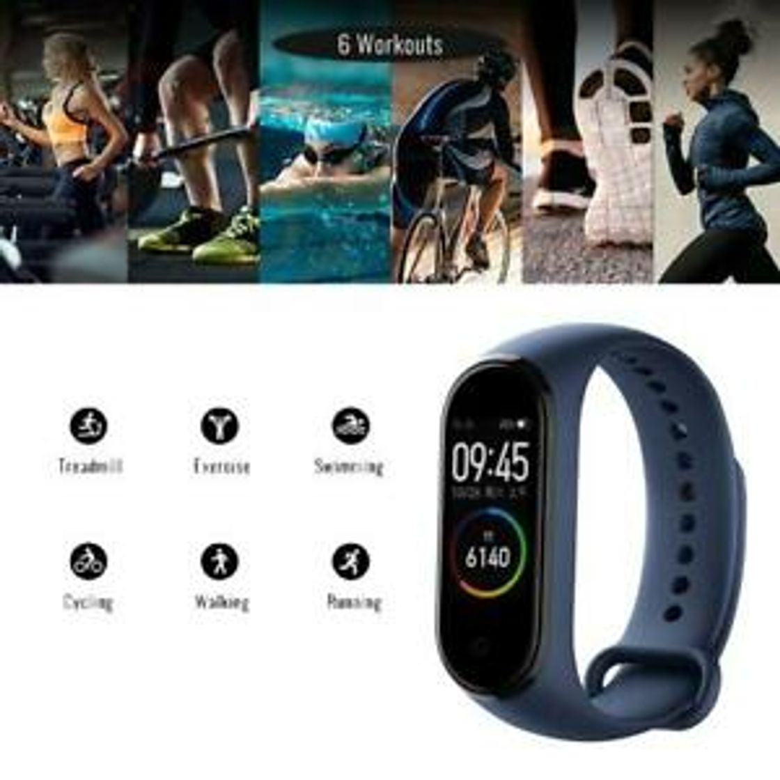 Social Xiaomi mi Band 4 Pulsera de Fitness Inteligente Monitor de Ritmo cardíaco