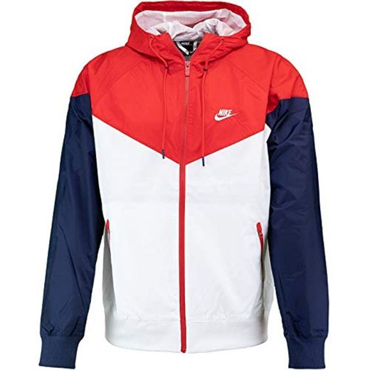 Nike - Chaqueta cortavientos con logotipo pequeño Blanco