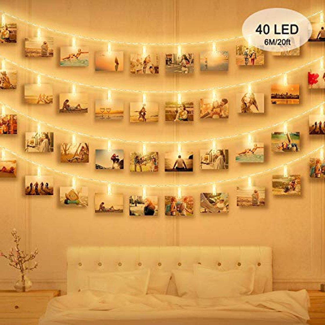 Home Foto Clip Cadena de Luces LED