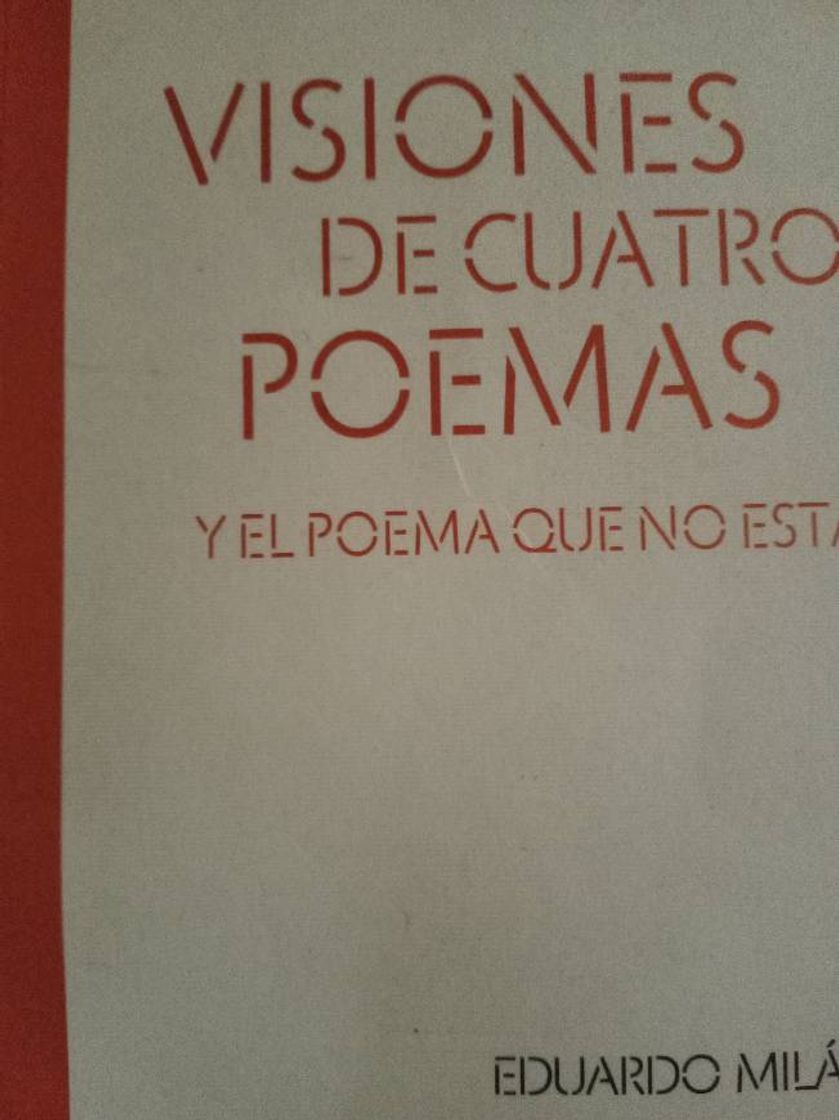 Book Visión de cuatro poemas/ Eduardo Milán