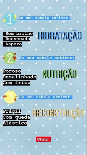 Hidratação e nutrição caseira ✨