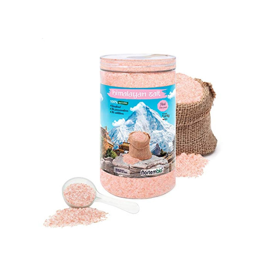 Producto Nortembio Sal Rosa del Himalaya 1,4 Kg. Fina