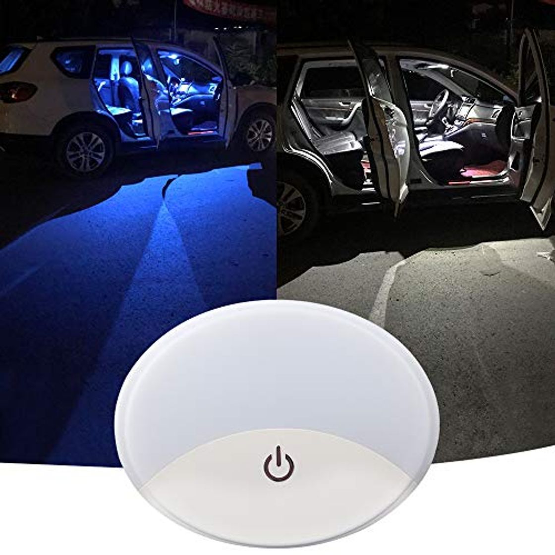 Product Automóvil Luces de techo para techo de automóvil Accesorio de dos colores con USB universal inalámbrico Recargable 10 LED Cúpula de techo para automóvil interior y exterior de automóvil bote remolque