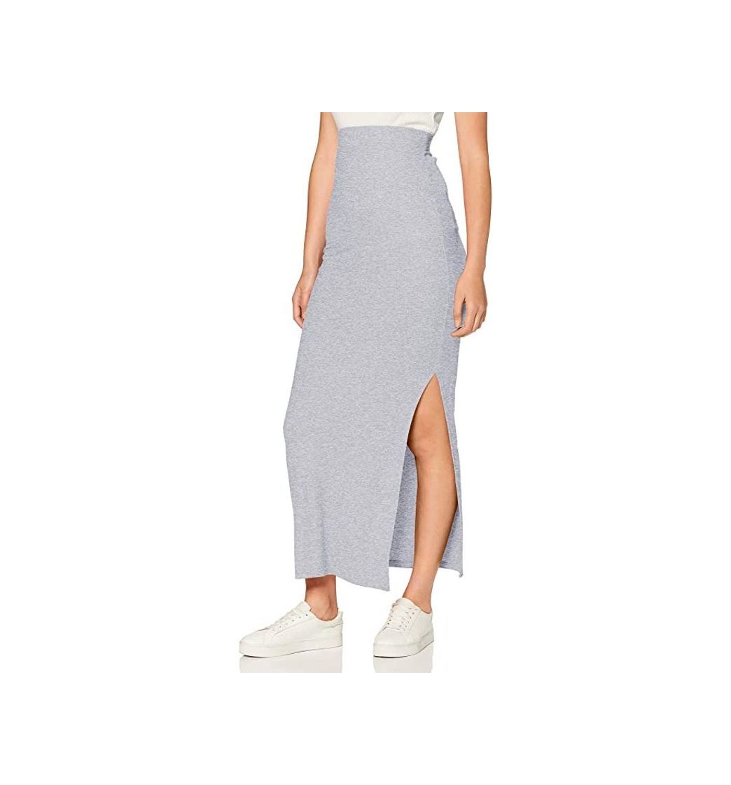 Social Marca Amazon - MERAKI Falda Maxi Slim Fit Mujer, Negro