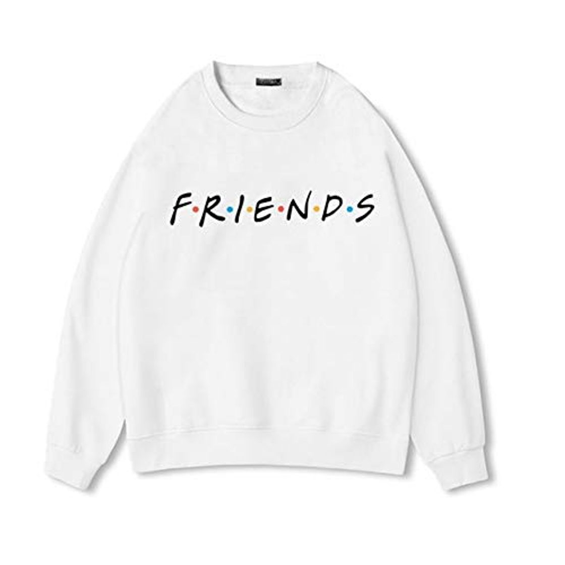 Fashion Friends TV Show Gift Sudaderas con Capucha Nueva impresión de Letras Harajuku Summer Top Fashion Casual para Mujer Sudadera Moletom Grande XL Blanco