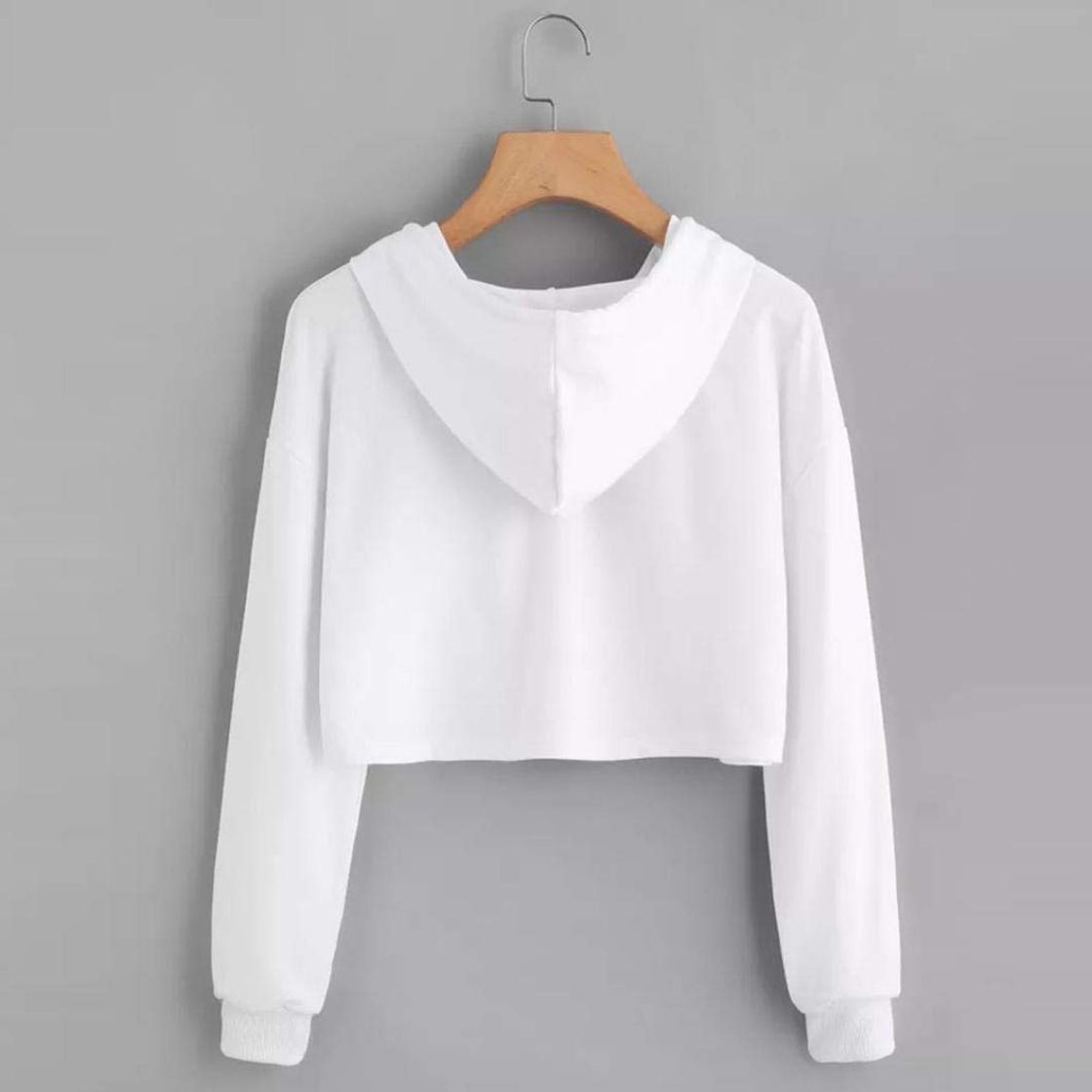 Social DAYLIN Mujer Casual Manga Larga Gato Impresión Sudaderas con Capucha Tops Camisa,