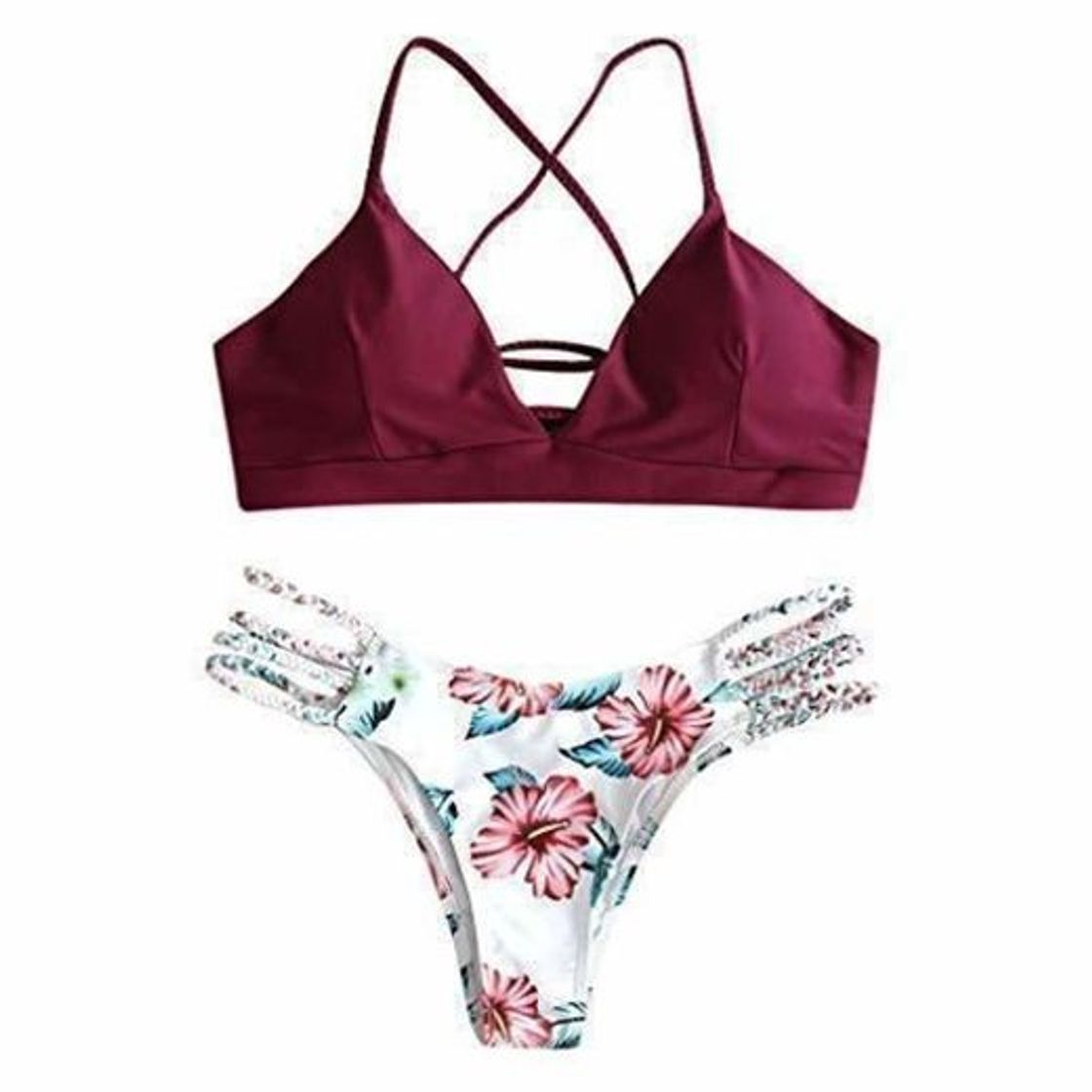 Social Mujer Bikini 2019 Traje de Baño Mujer Dos Piezas Ropa de Playa