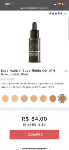 base natural fluida