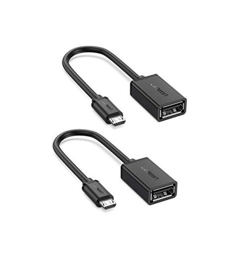 UGREEN Cable Micro USB OTG 10396P Macho a Hembra para Teléfono Movil