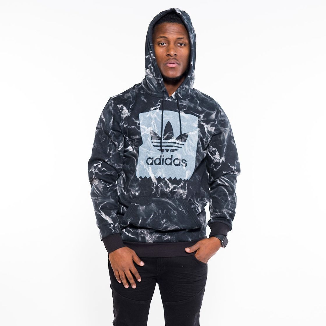 Social adidas Core18 Hoody Sweatshirt, Hombre, Negro