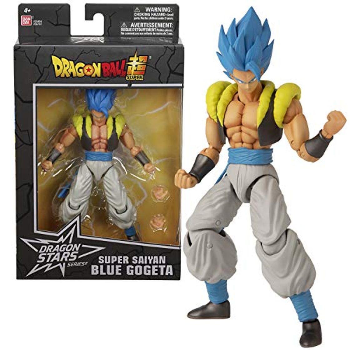 Social Dragon Ball- Figura Deluxe Saiyan Blue Gogeta Super, Color