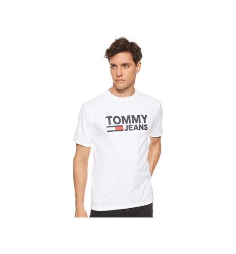 Tommy Hilfiger SS tee Logo Camiseta, Blanco