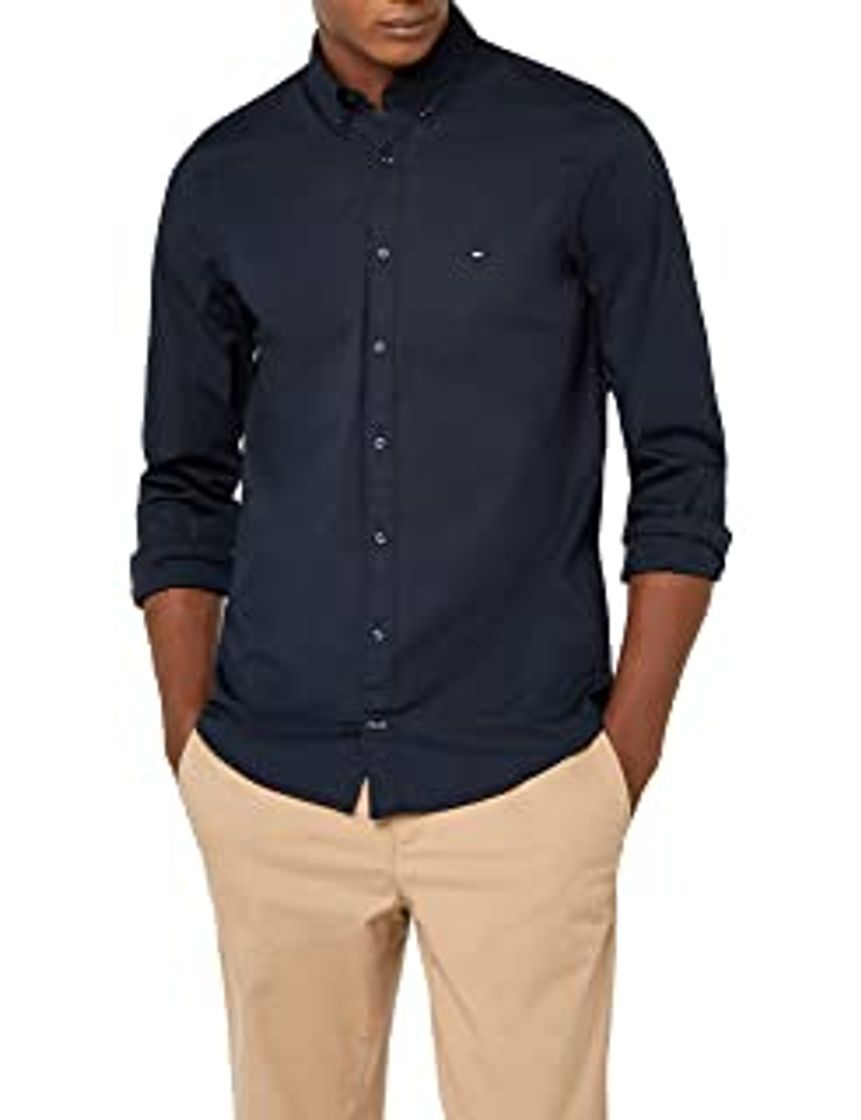 Product Tommy Hilfiger Core Stretch Slim Poplin Shirt Camisa, Blanco