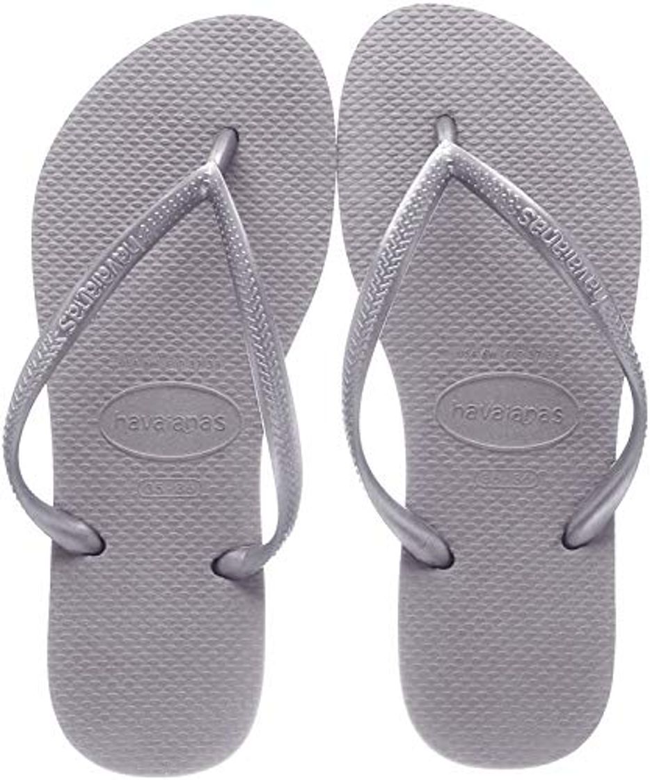 Moda Havaianas Slim, Chanclas Mujer, Gris