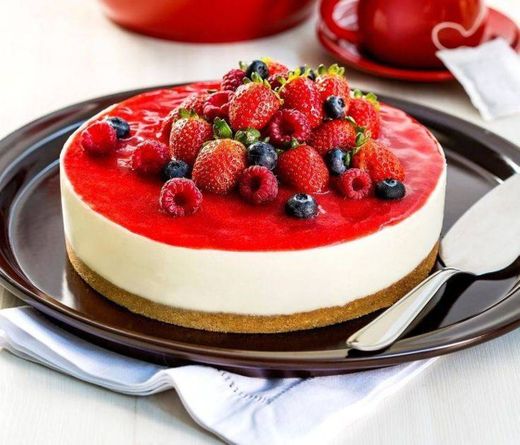 Cheesecake de frutas vermelhas 🍓