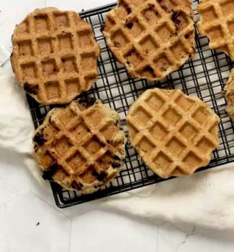 receita waffle vegano