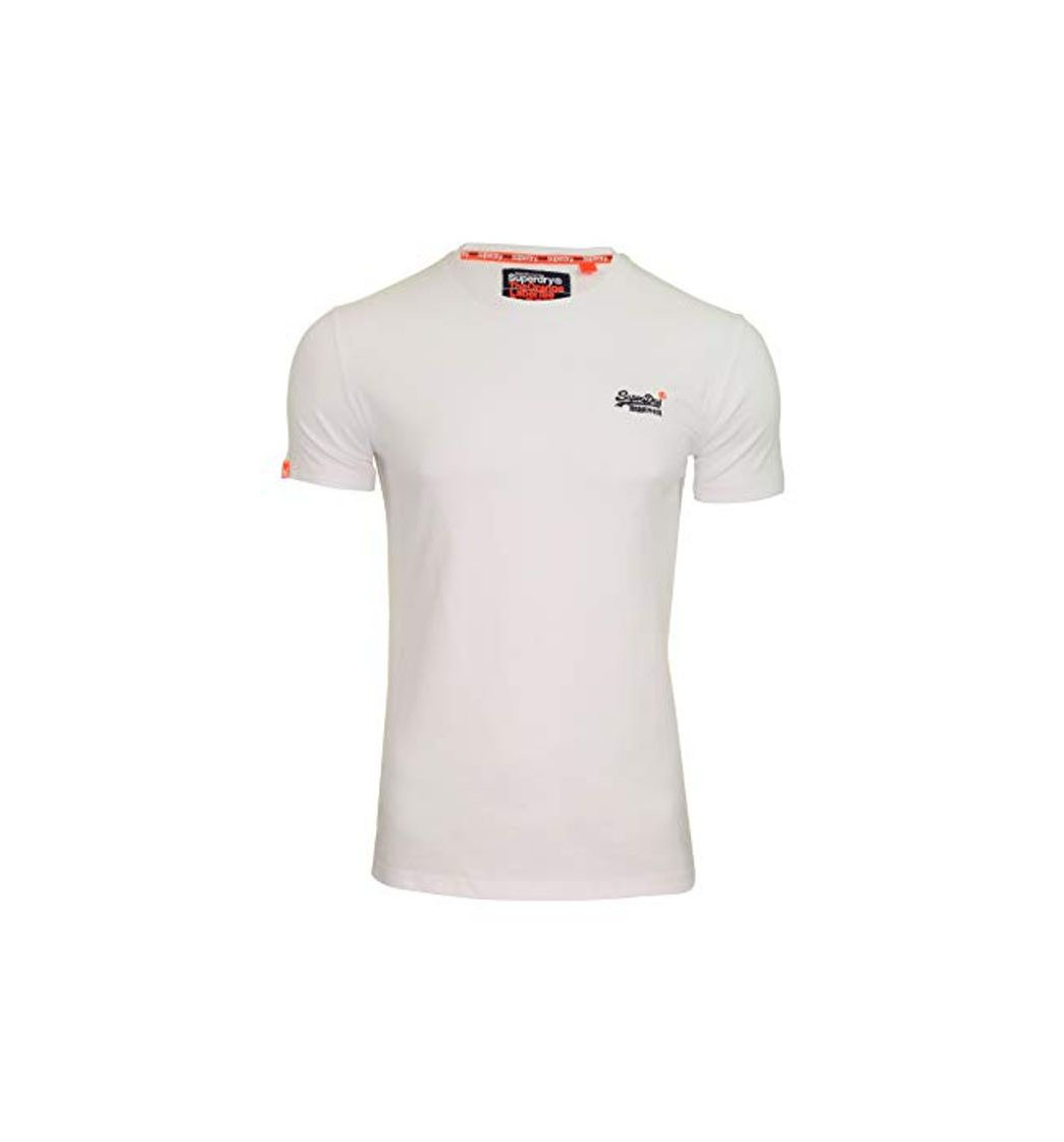 Productos Superdry Label Vntge Emb S/S tee Camiseta de Tirantes, Blanco