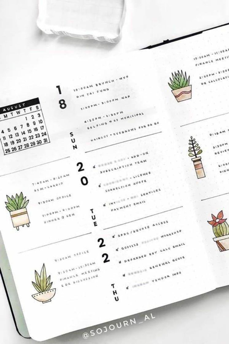 Moda Bullet journal ideas 