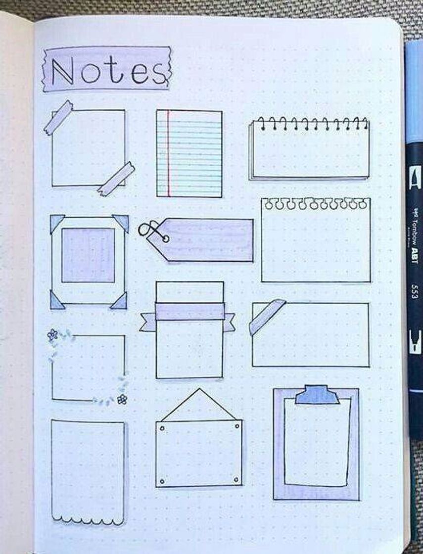 Moda Bullet journal ideas 