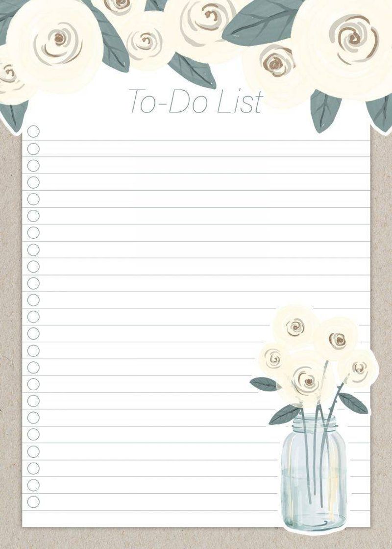 Fashion To do list