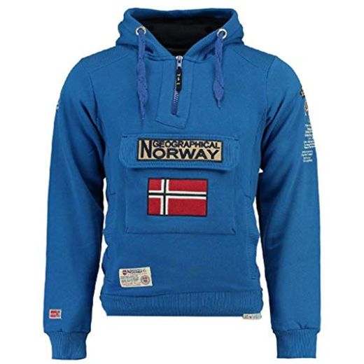 Geographical Norway SudaSudadera hombredera GYMCLASS 100 rol 14 Azul ELÉCTRICO M