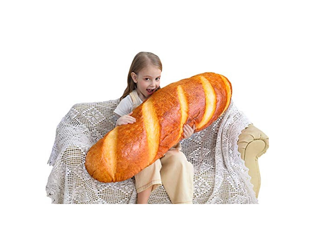 Product 60cm Baguette Almohadas Pan Suave Lumbar Volver Cojín Comida divertida Felpa Peluche