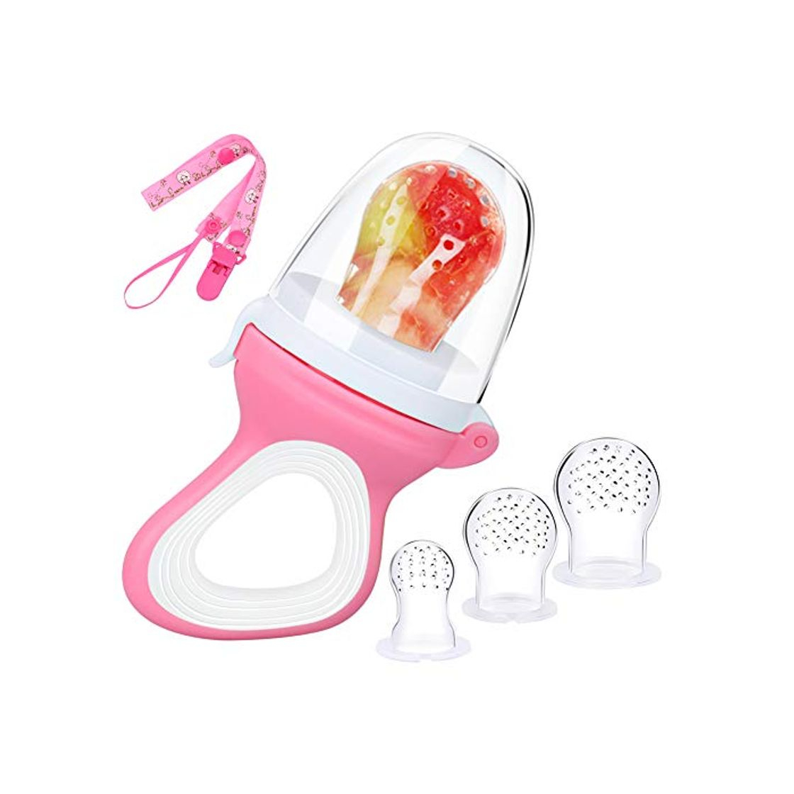 Products Chupete Fruta Bebe,DIAOCARE Alimentador Antiahogo de Fruta Para Bebés y Niños Pequeños,Sin