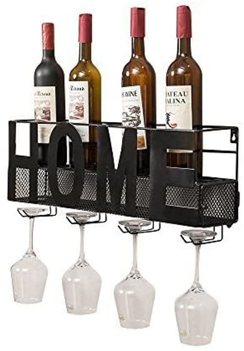 Fashion Estante de pared para vinos Signstek