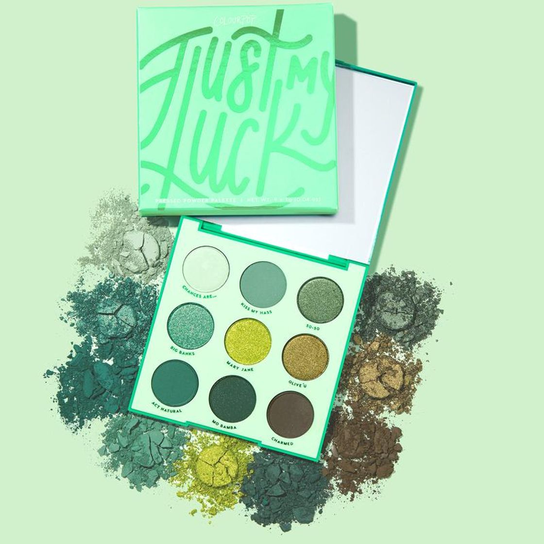 Moda Just My Luck Green Eyeshadow Palette | ColourPop