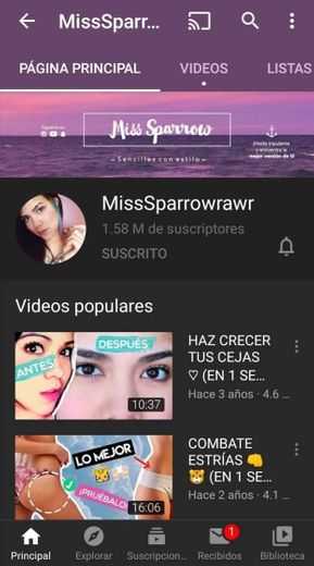 MissSparrowrawr - YouTube