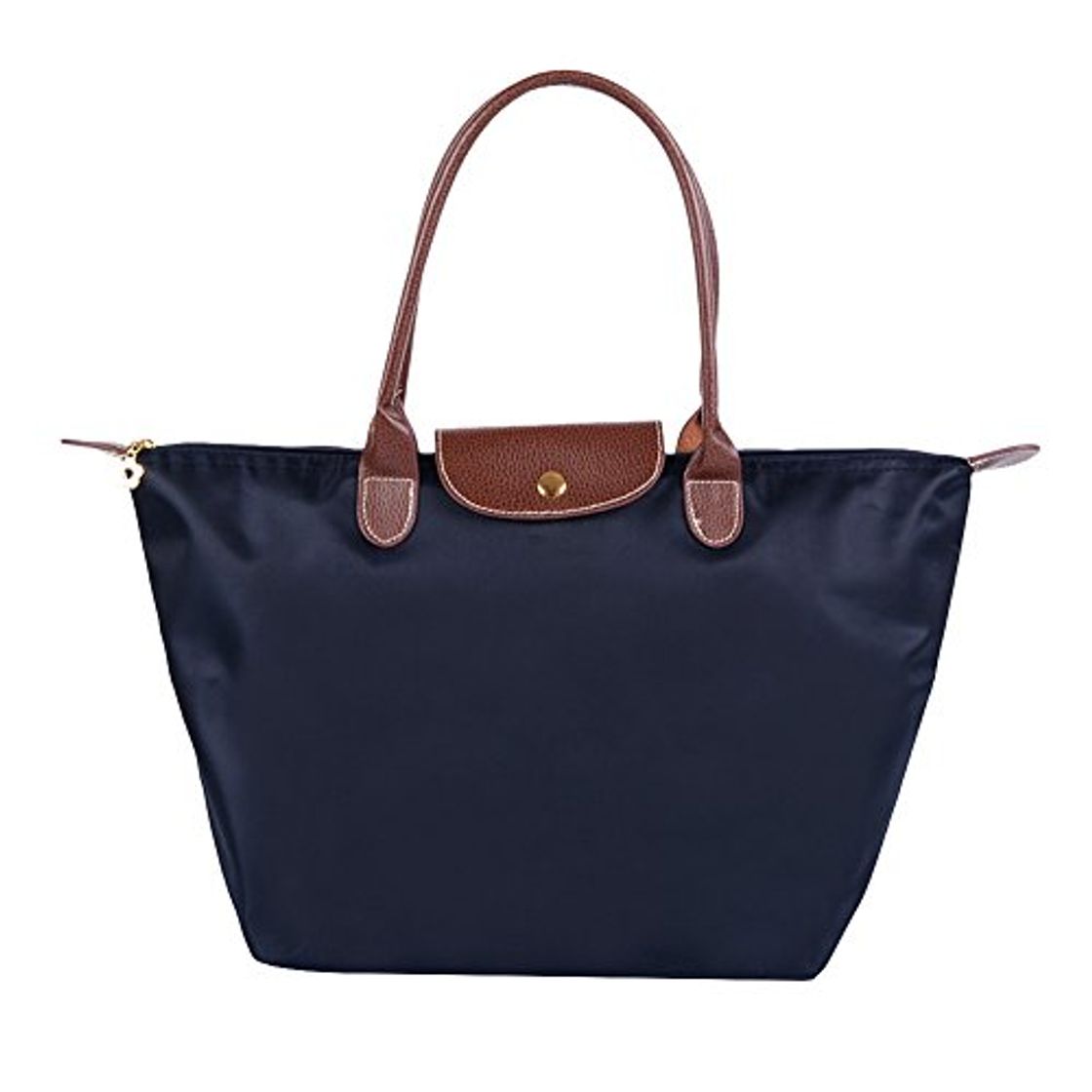 Fashion Fletion - Bolso de tela para mujer azul marino M