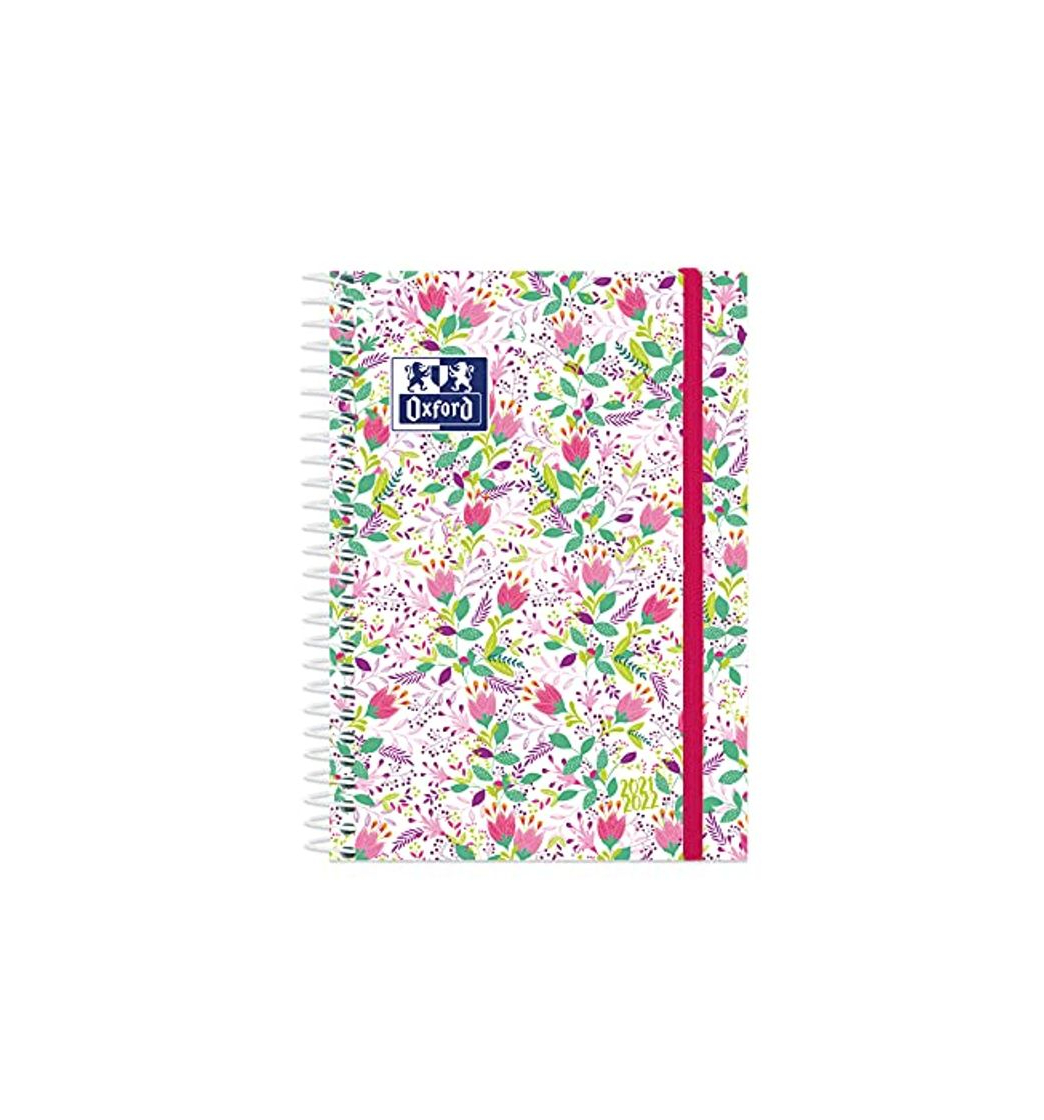 Social Oxford Blossom, Agenda 2021 2022 Semana vista, Tapa Extradura, 8º