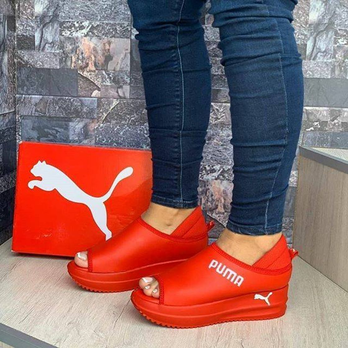 Fashion Sándalias Plataforma Rojas-PUMA