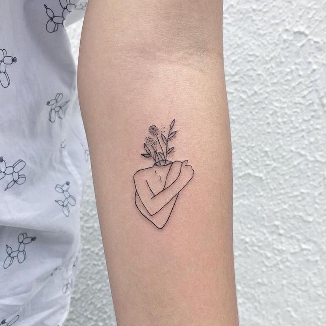 Fashion Tatuagem minimalista 