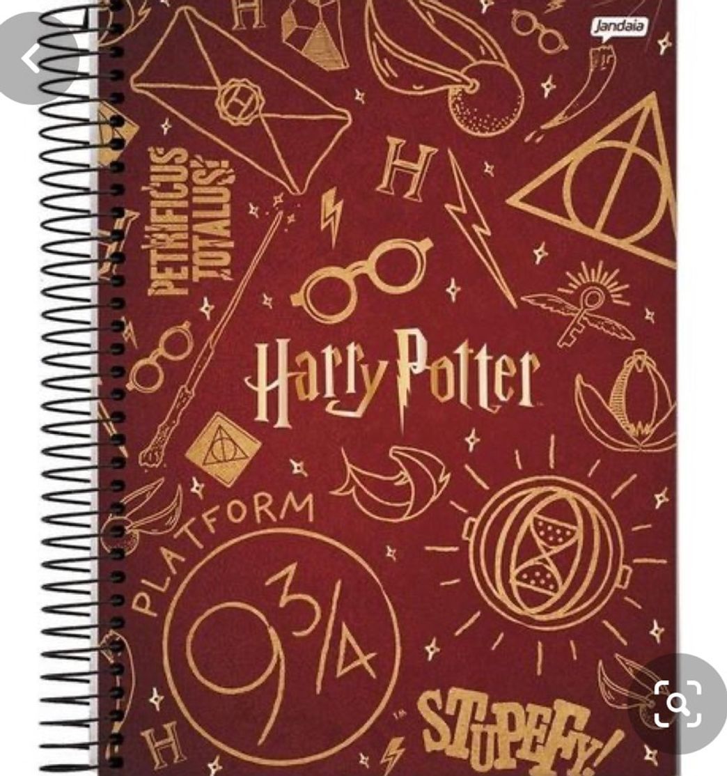 Moda Caderno Harry Potter