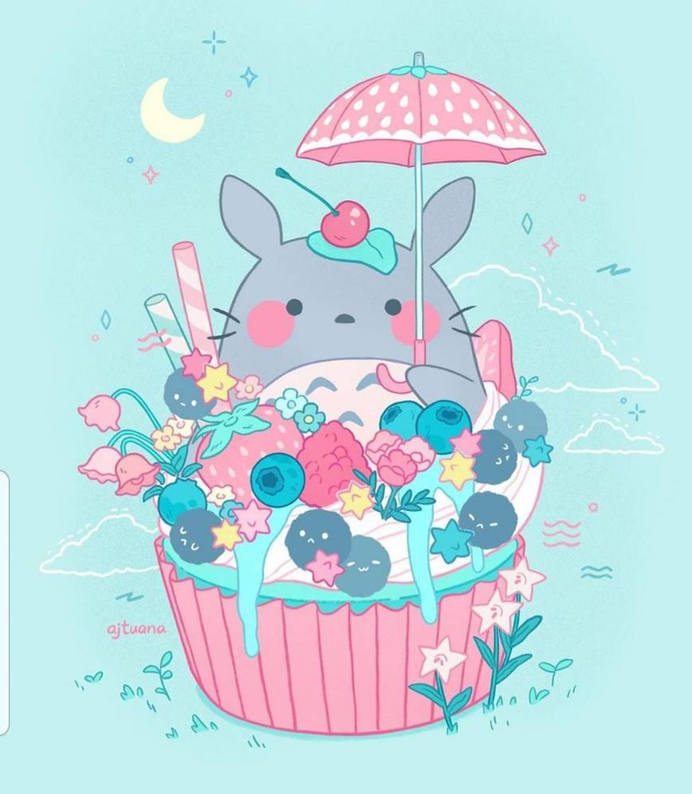 Fashion Totoro cupcake 🍰