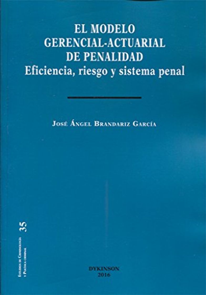 Books El modelo gerencial-actuarial de penalidad