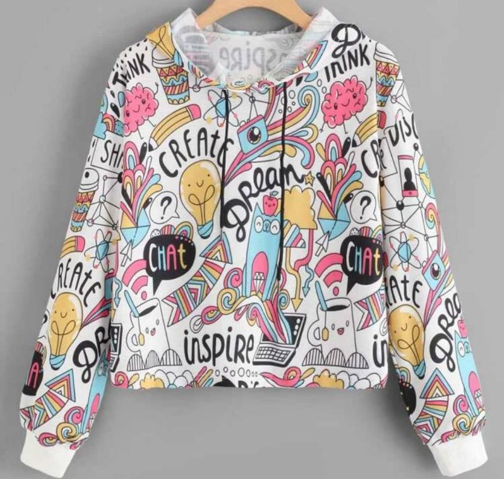 Social Sudadera Con Capucha Y Estampado De Dibujos