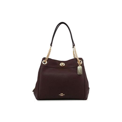 Coach Turnlock Oxlood Pebble Leather Ladies Handbag 36855LIOXB