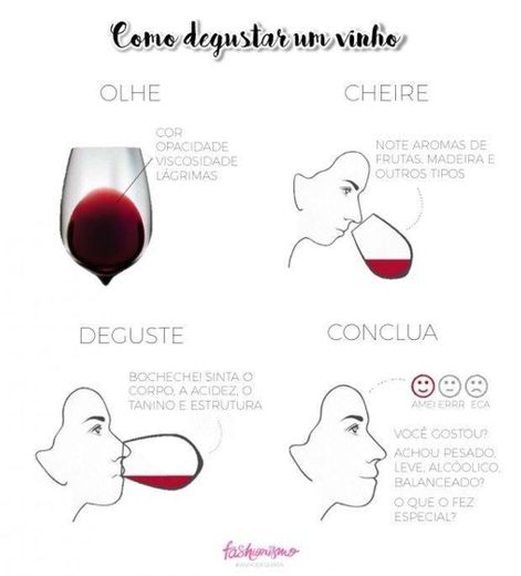 Como degustar um vinho ☺️
