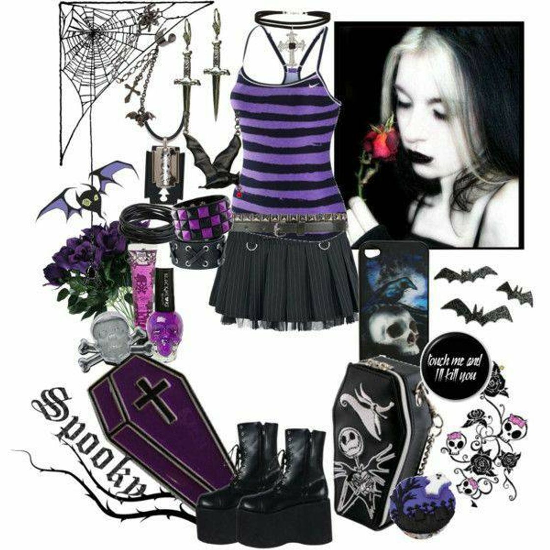 Moda goth outfit 