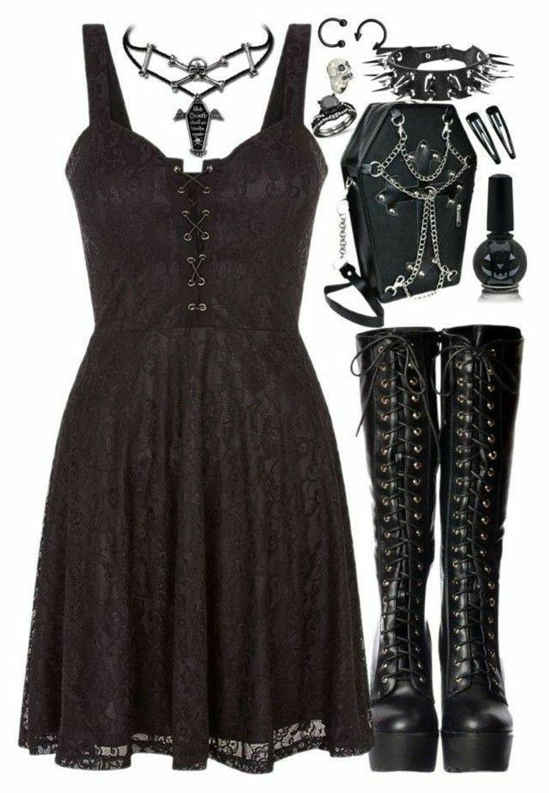 Fashion goth outfit 