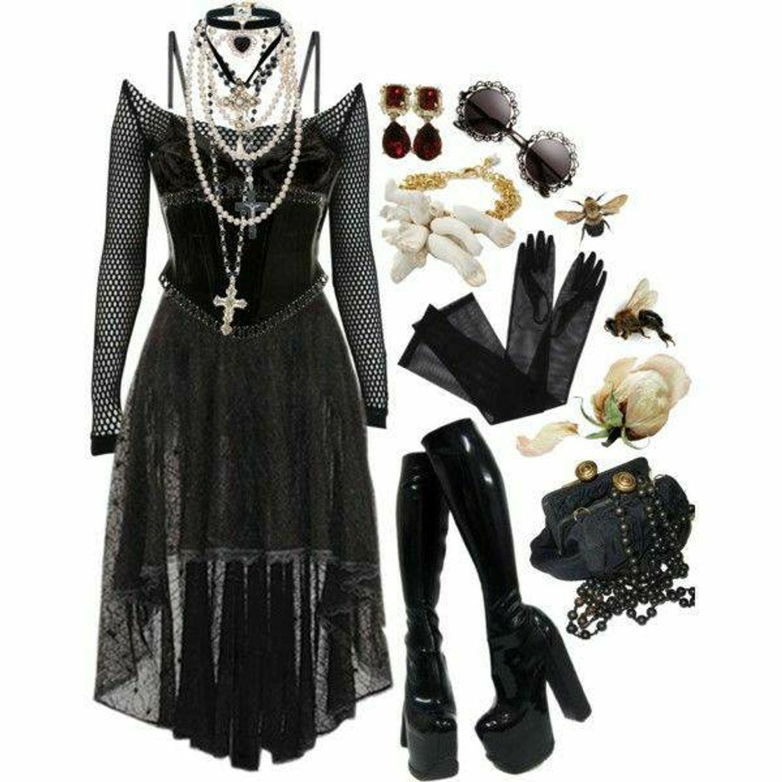 Moda goth outfit 