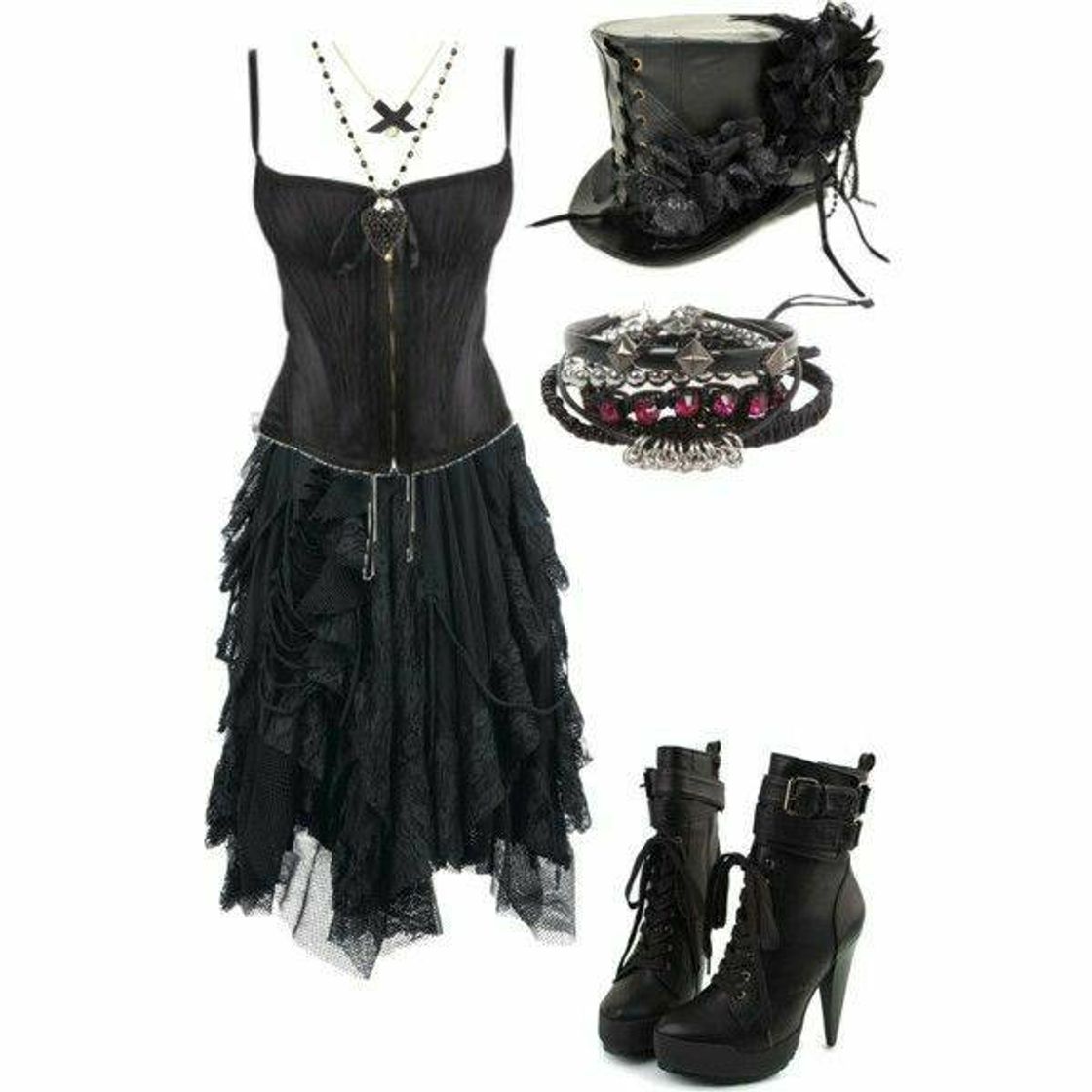 Moda goth outfit 