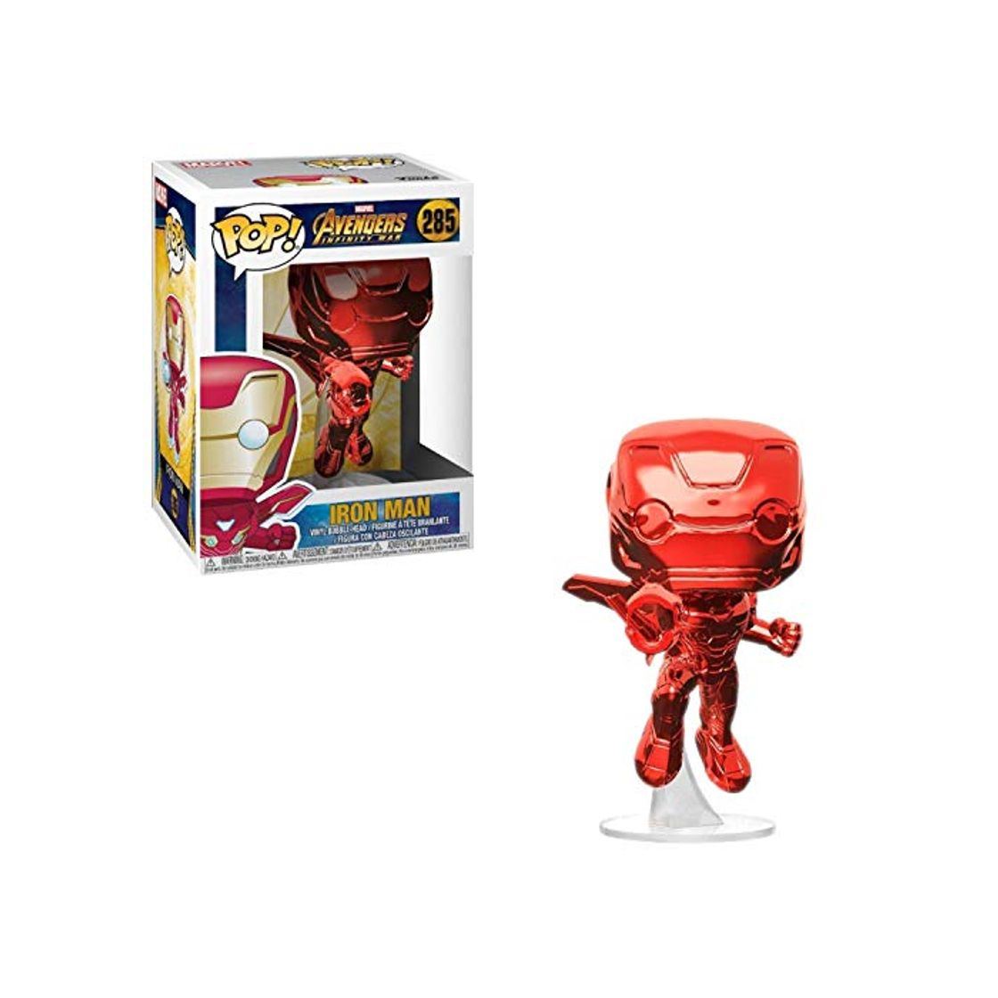 Social Pop! Avengers Infinity War - Figura Iron Man Red Chrome Exclusive