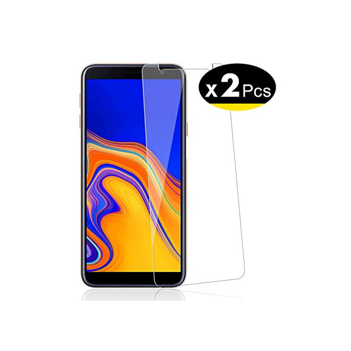 Electronics NEW'C 2 Unidades, Protector de Pantalla para Samsung Galaxy J4 Plus, Galaxy